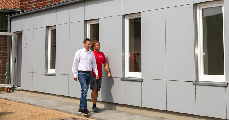 Baustellenbesichtigung mit Roof-Tec Inhaber Arne Eggert